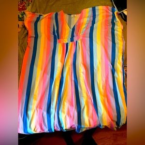 Unique Vintage one size striped caftan